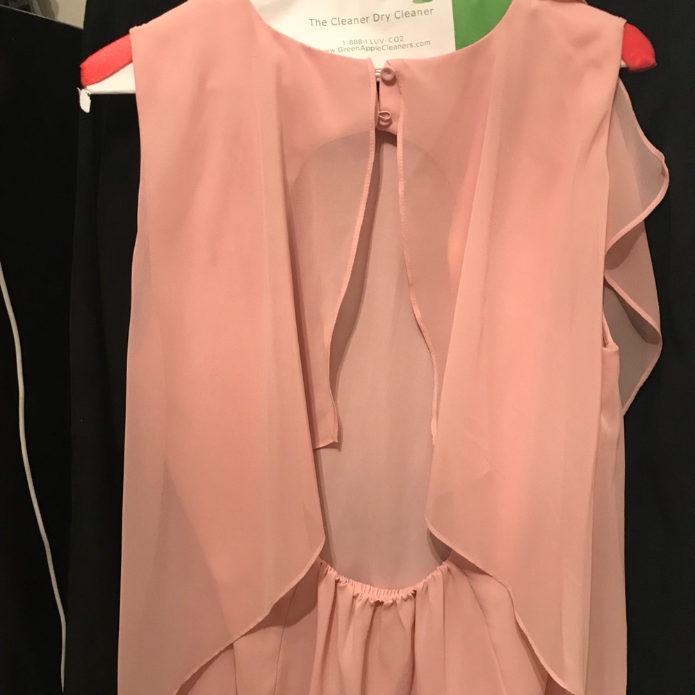Silk  blouse with back circle cut out